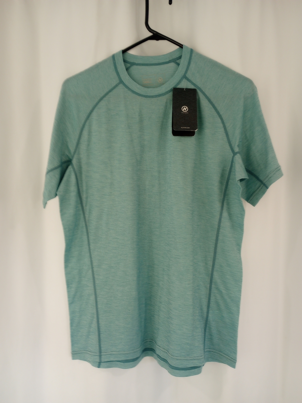 NWT NUYARN Performance Wool Athletic Tee Wool Baselayer in Teal Size S